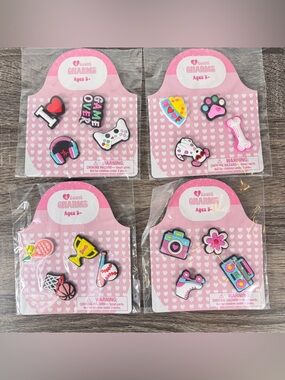 NEW Target Bullseye Playground Valentines Day Shoe Charms